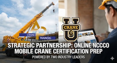 AP Crane and Crane U Partner for Premier Online NCCCO Mobile Crane Prep Course