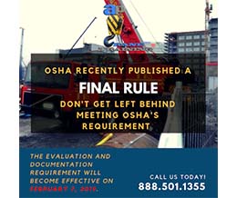 OSHA Published Final Rule For Crane Operators