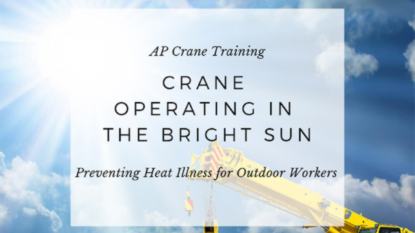 Crane Operating in the Bright Sun